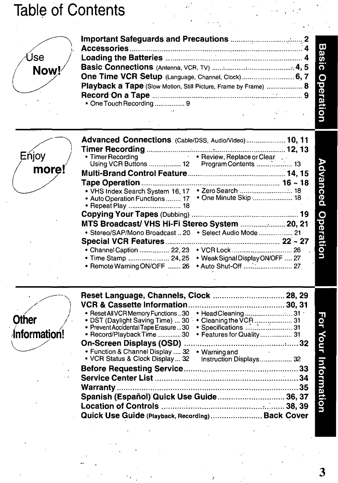 Quasar VHQ-950 manual 