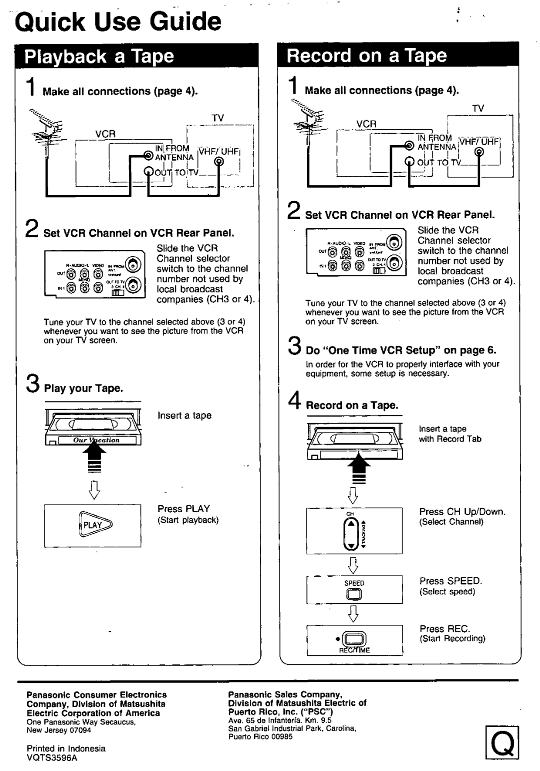 Quasar VHQ-950 manual 