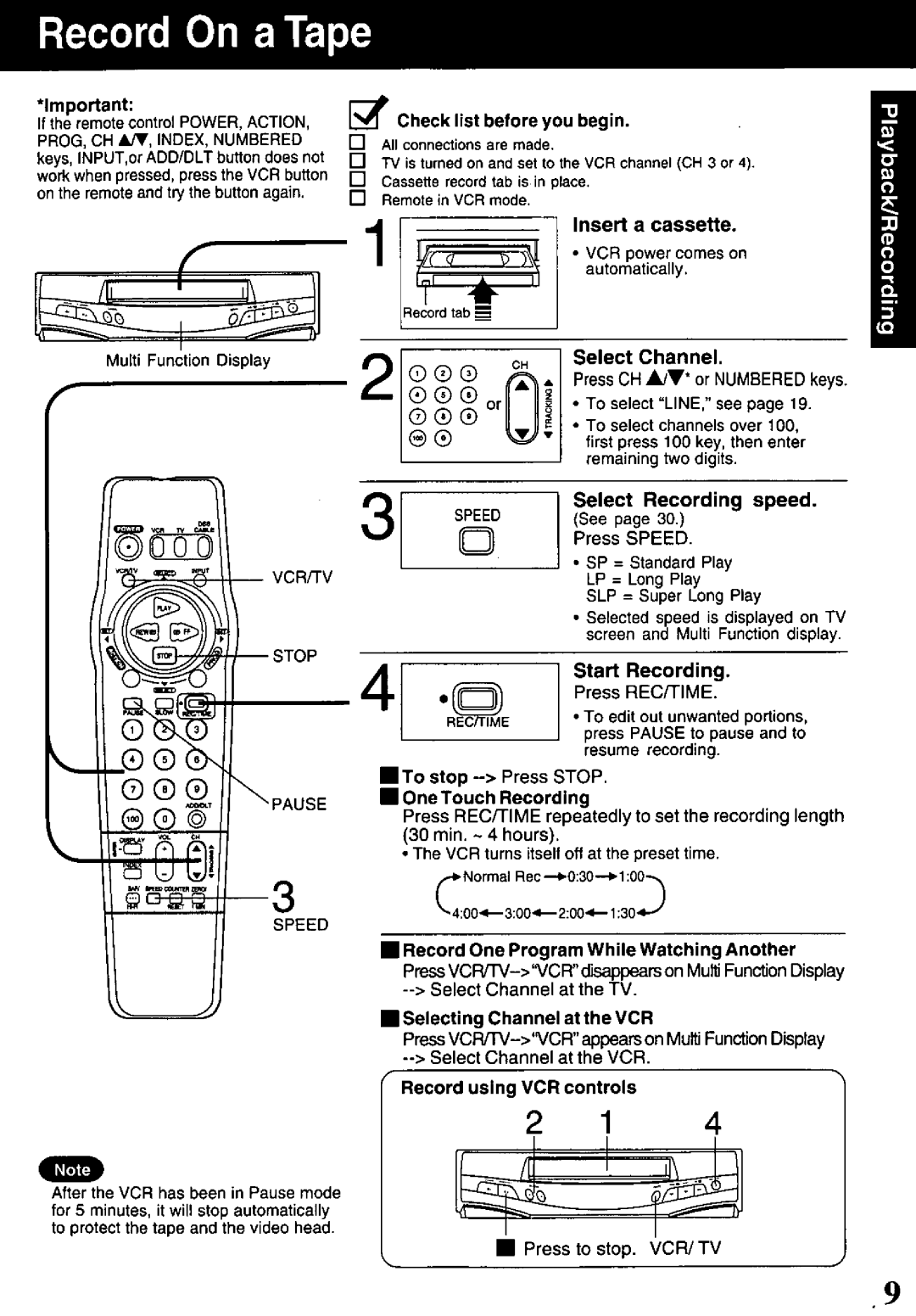 Quasar VHQ-950 manual 