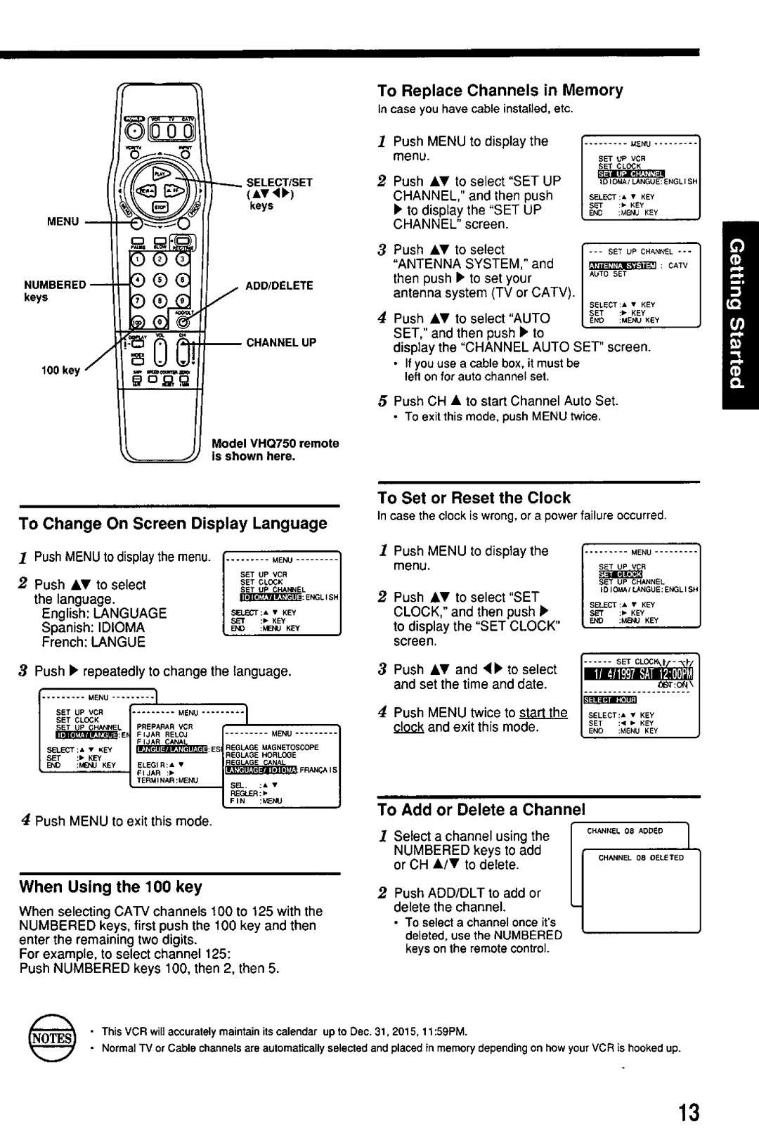 Quasar VHQ730 manual 