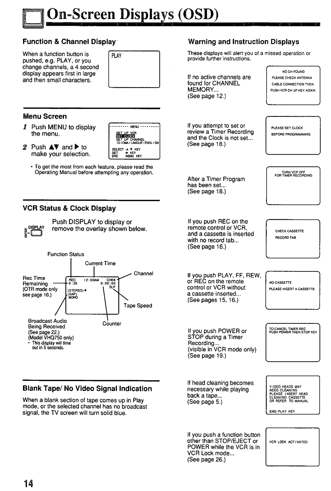 Quasar VHQ730 manual 