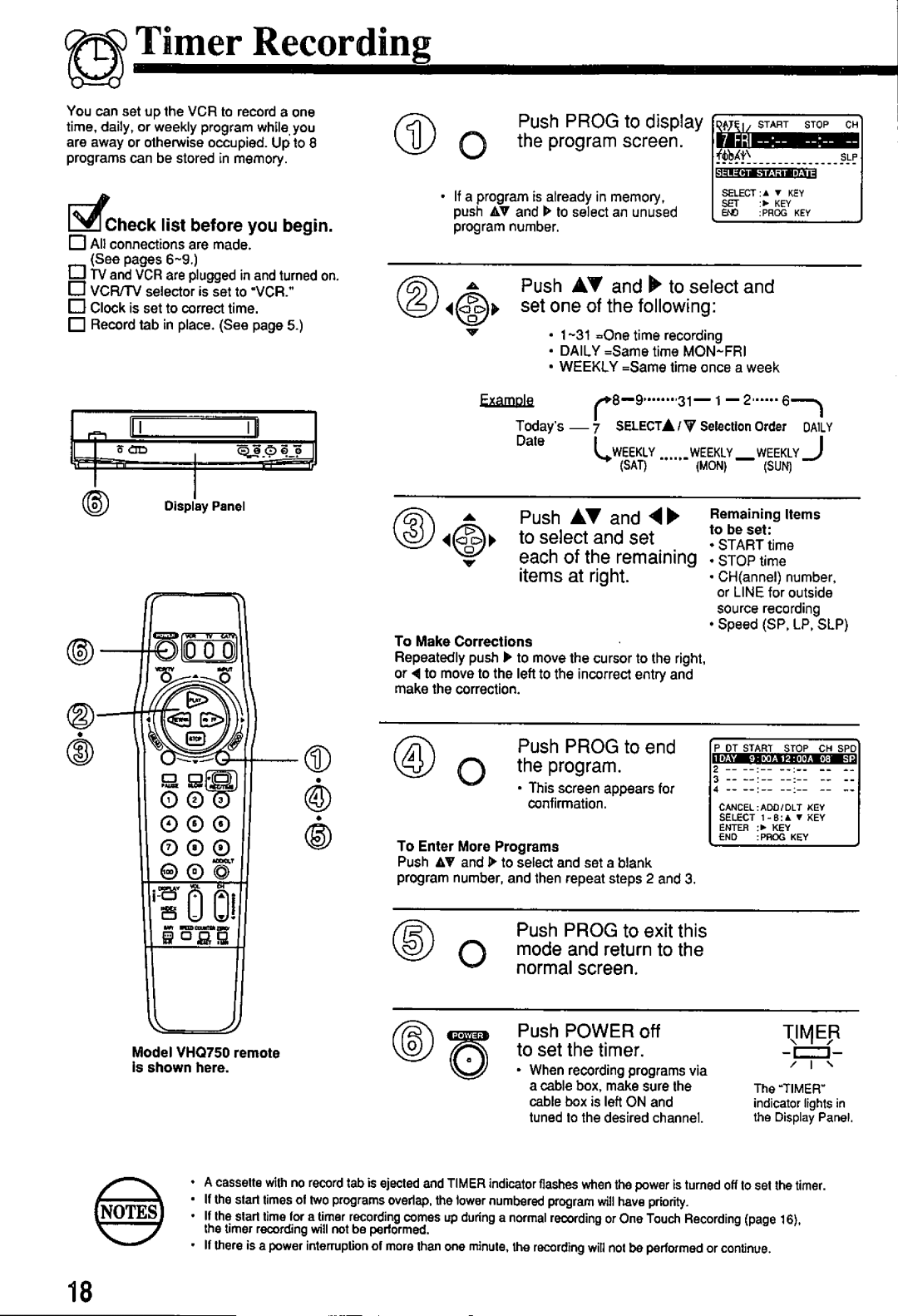 Quasar VHQ730 manual 