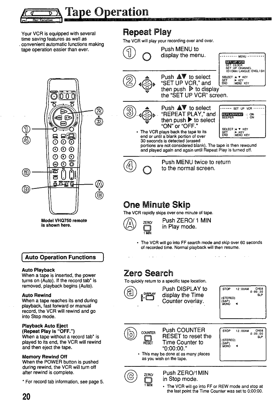 Quasar VHQ730 manual 