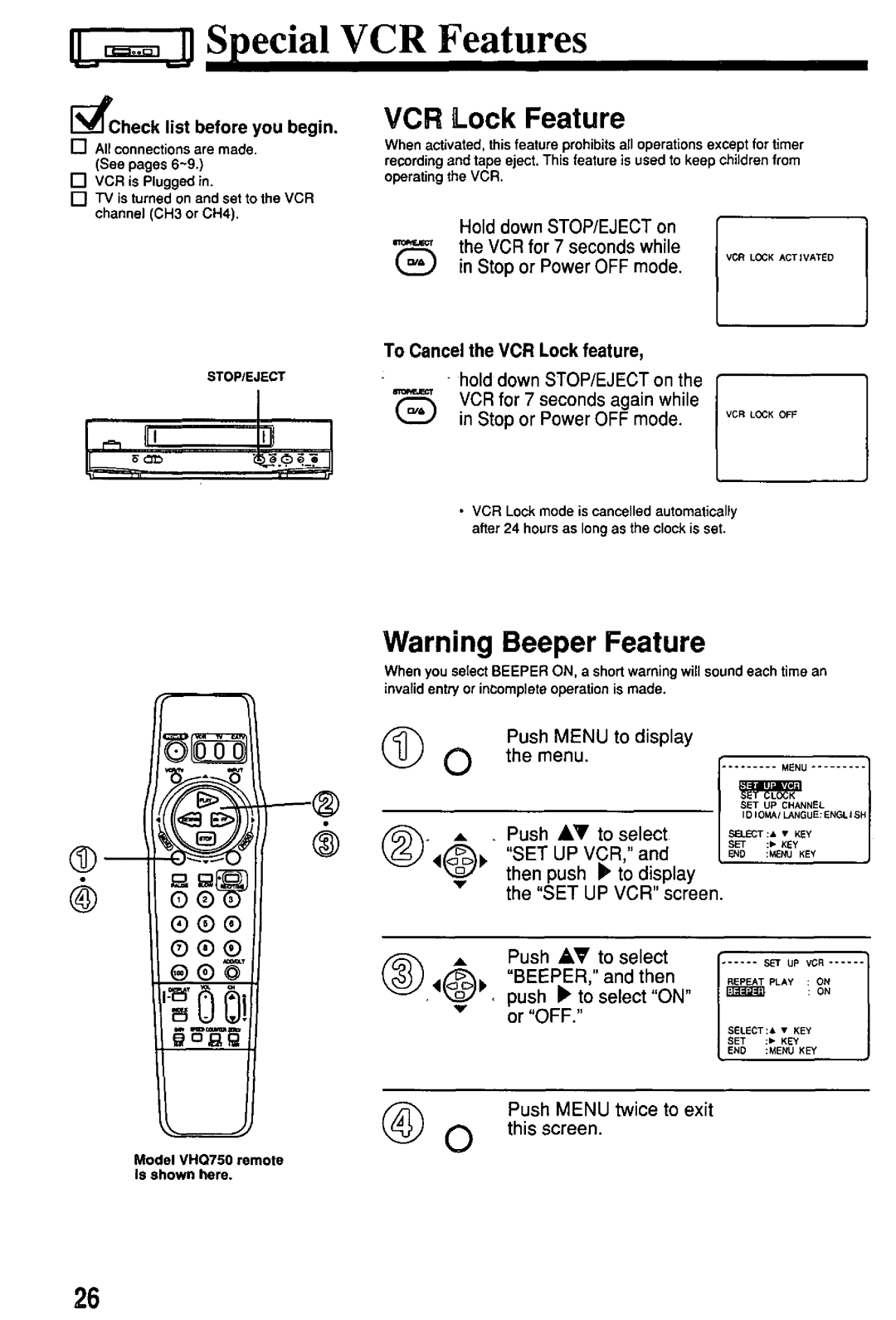 Quasar VHQ730 manual 