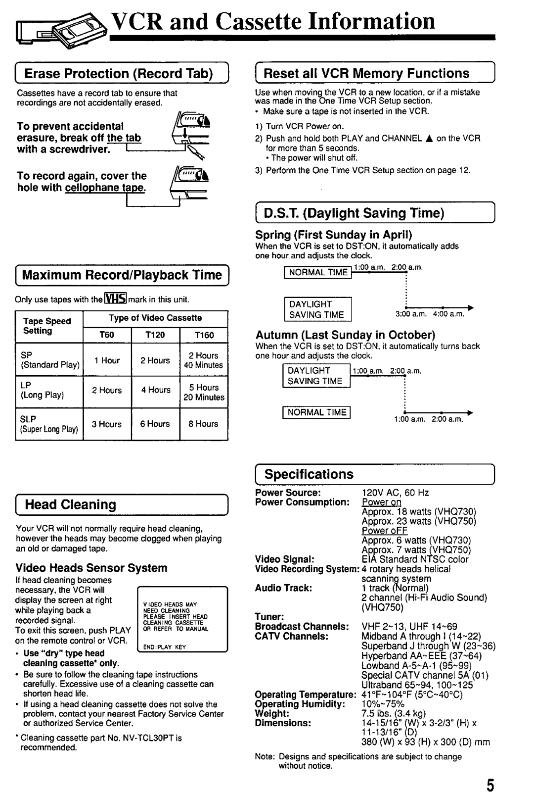 Quasar VHQ730 manual 