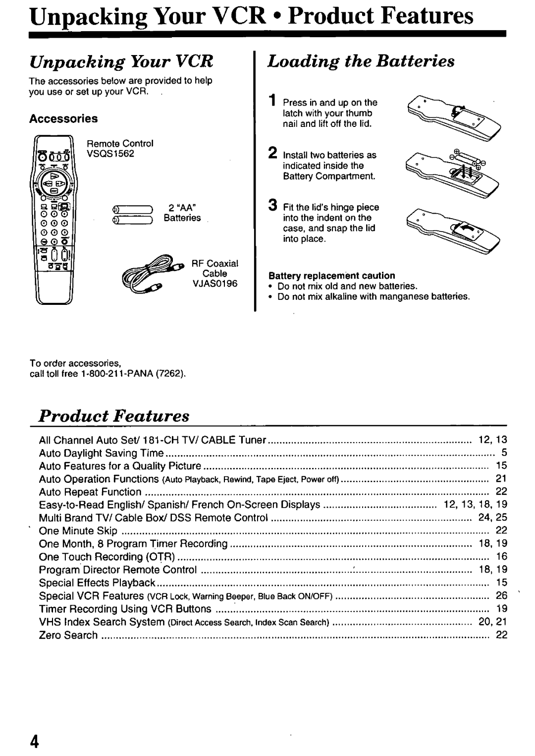 Quasar VHQ820 manual 