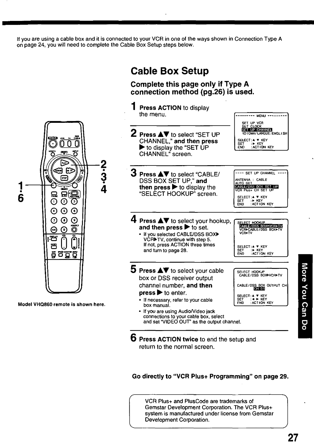 Quasar VHQ860, VHQ840 manual 