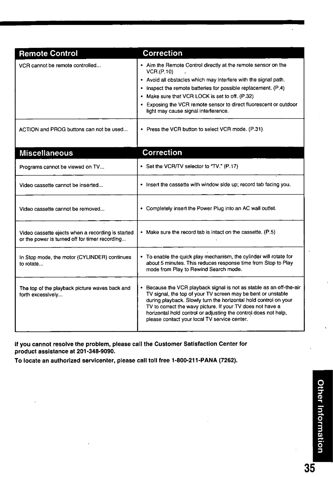 Quasar VHQ860, VHQ840 manual 