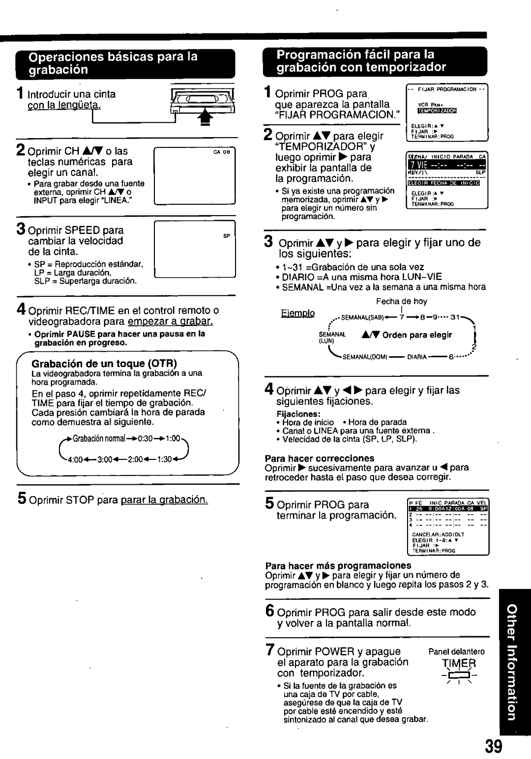 Quasar VHQ860, VHQ840 manual 