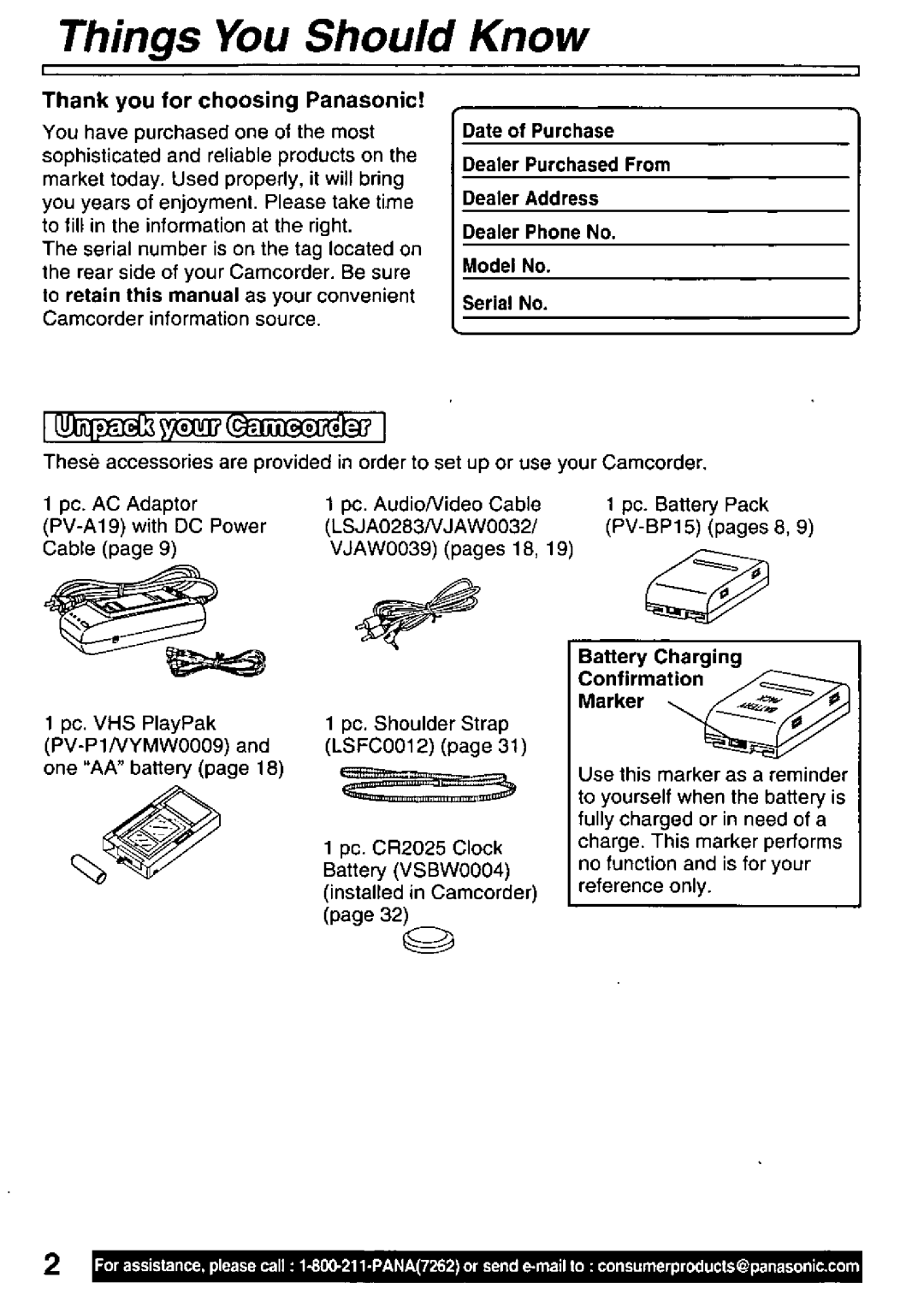 Quasar VM-D101 manual 