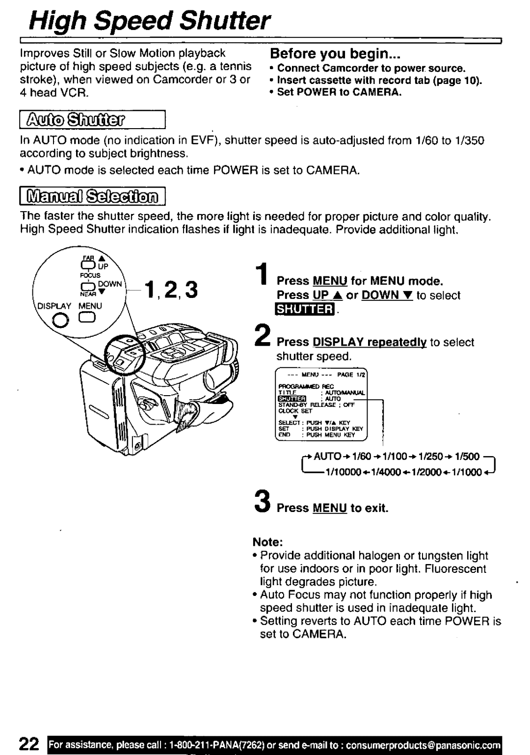 Quasar VM-D101 manual 