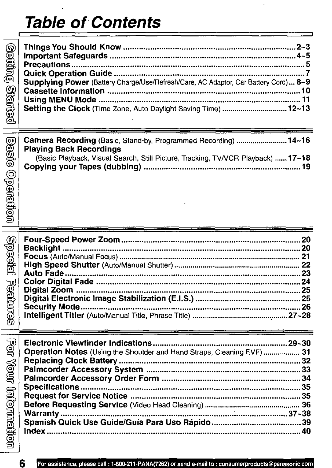 Quasar VM-D101 manual 