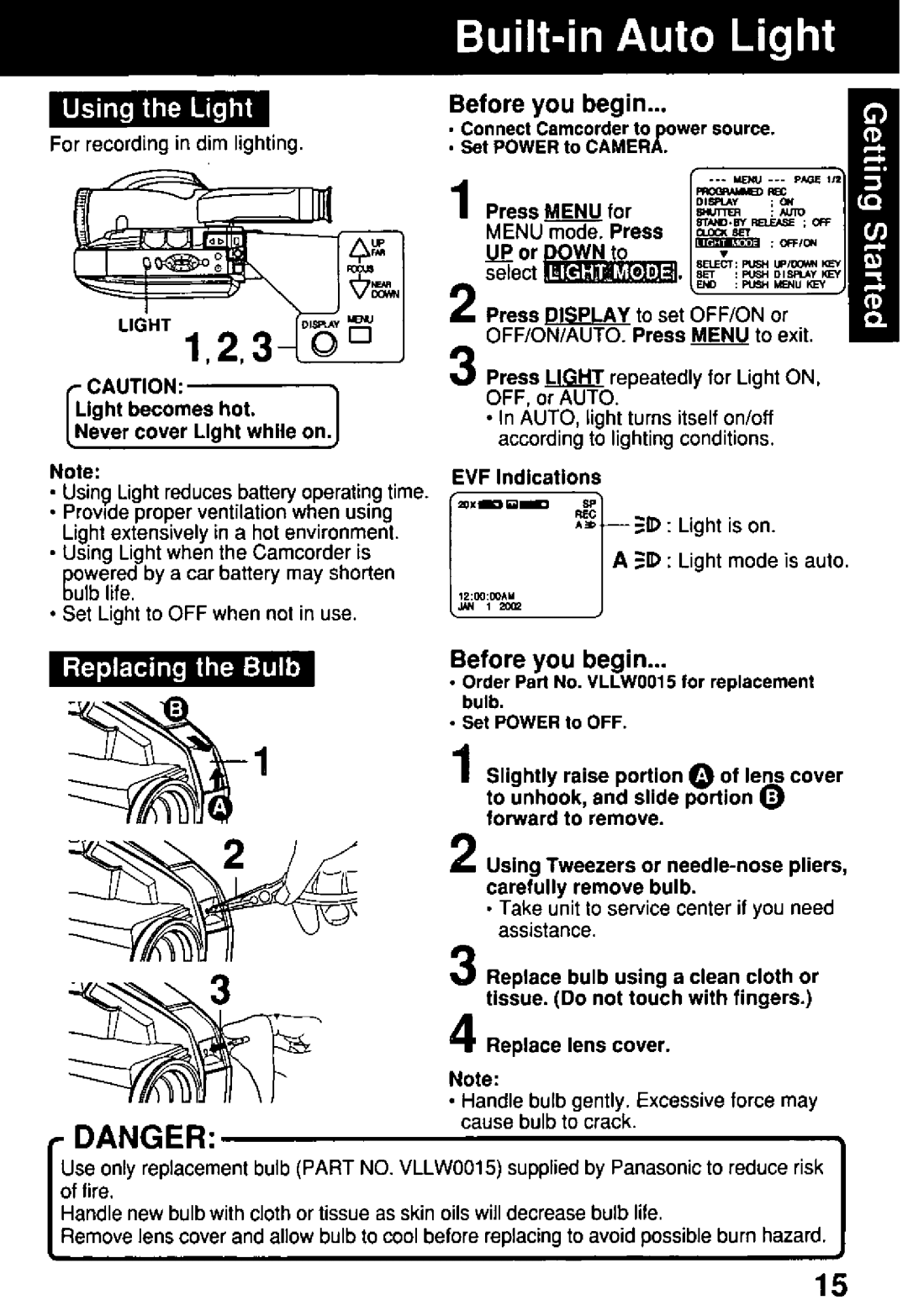 Quasar VM-D52 manual 