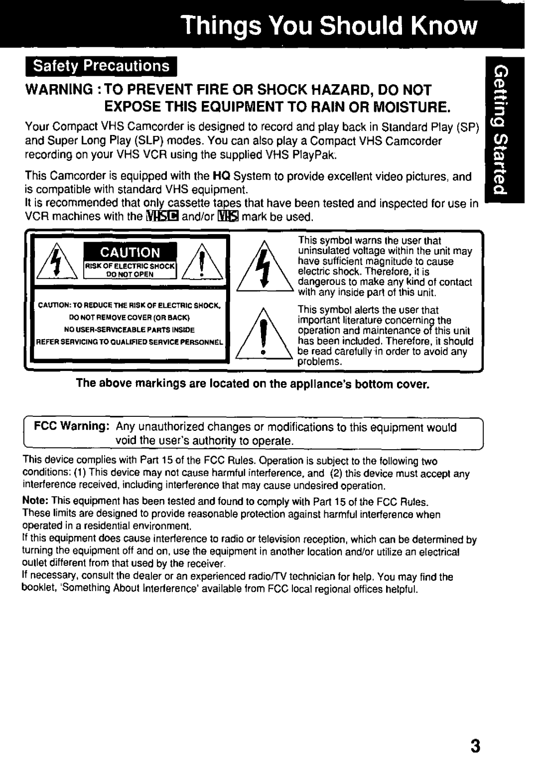 Quasar VM-D52 manual 