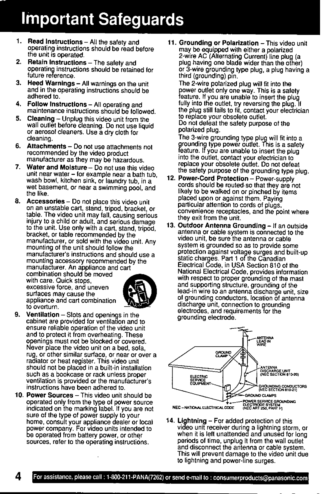 Quasar VM-D52 manual 