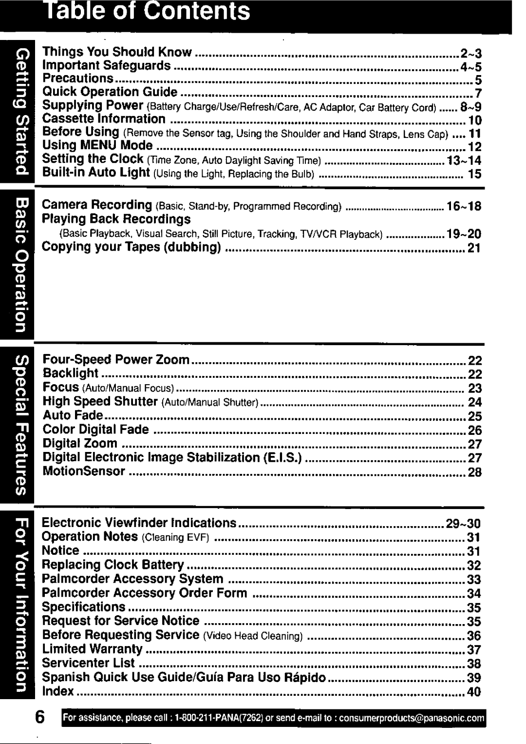 Quasar VM-D52 manual 