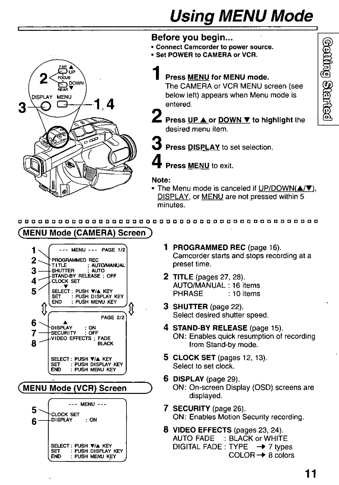 Quasar VM-L451 manual 