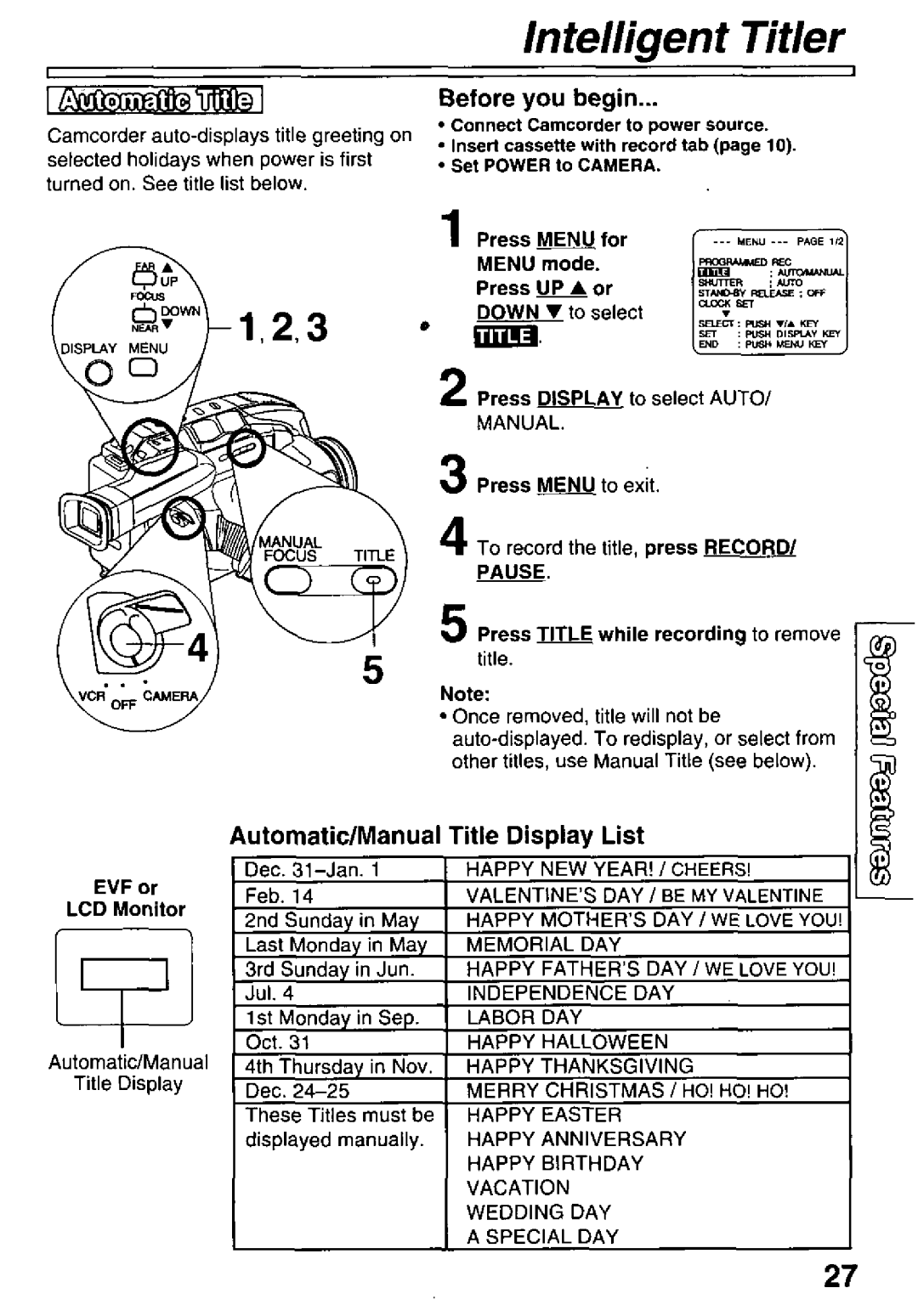 Quasar VM-L451 manual 