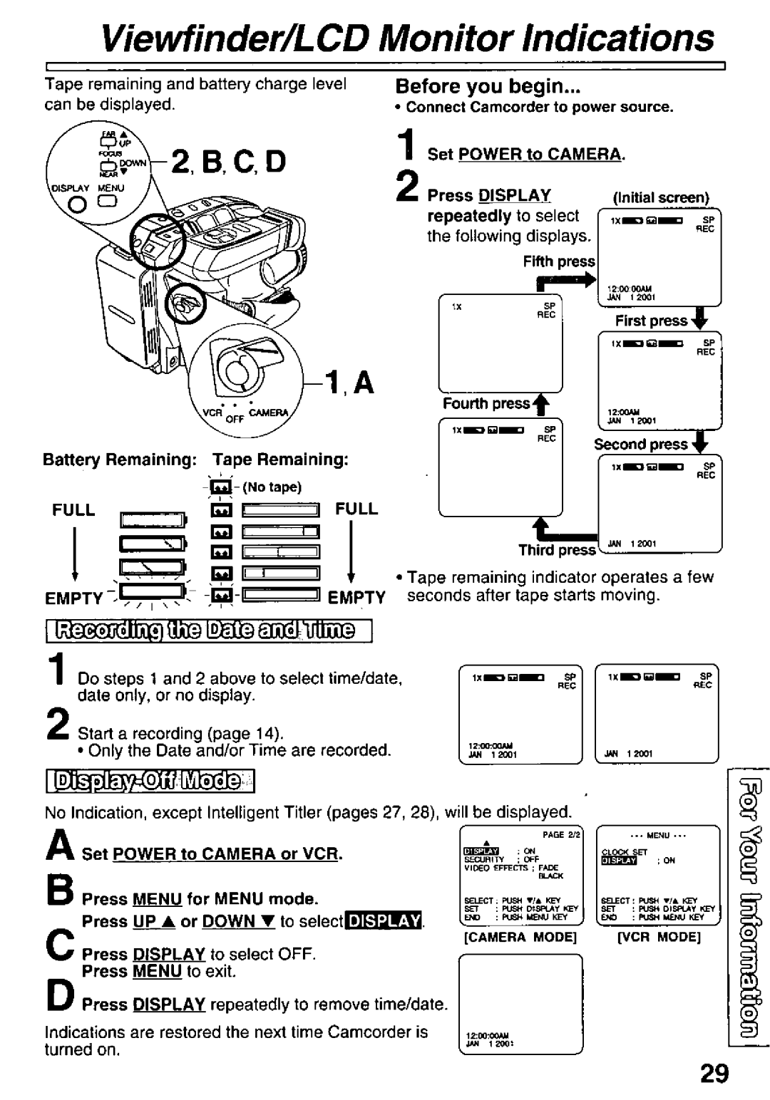 Quasar VM-L451 manual 