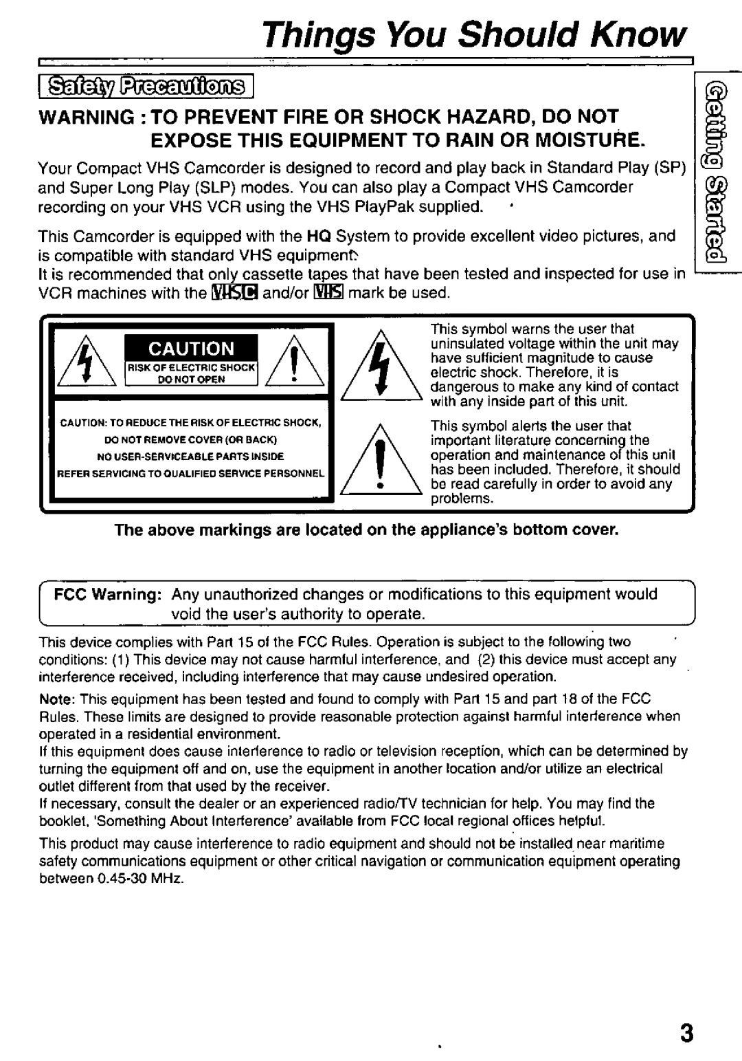 Quasar VM-L451 manual 