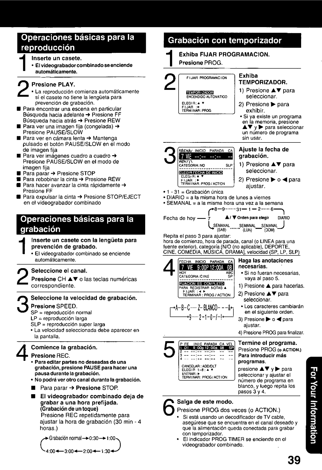 Quasar VV-1300, VV-2000, VV-1310W manual 