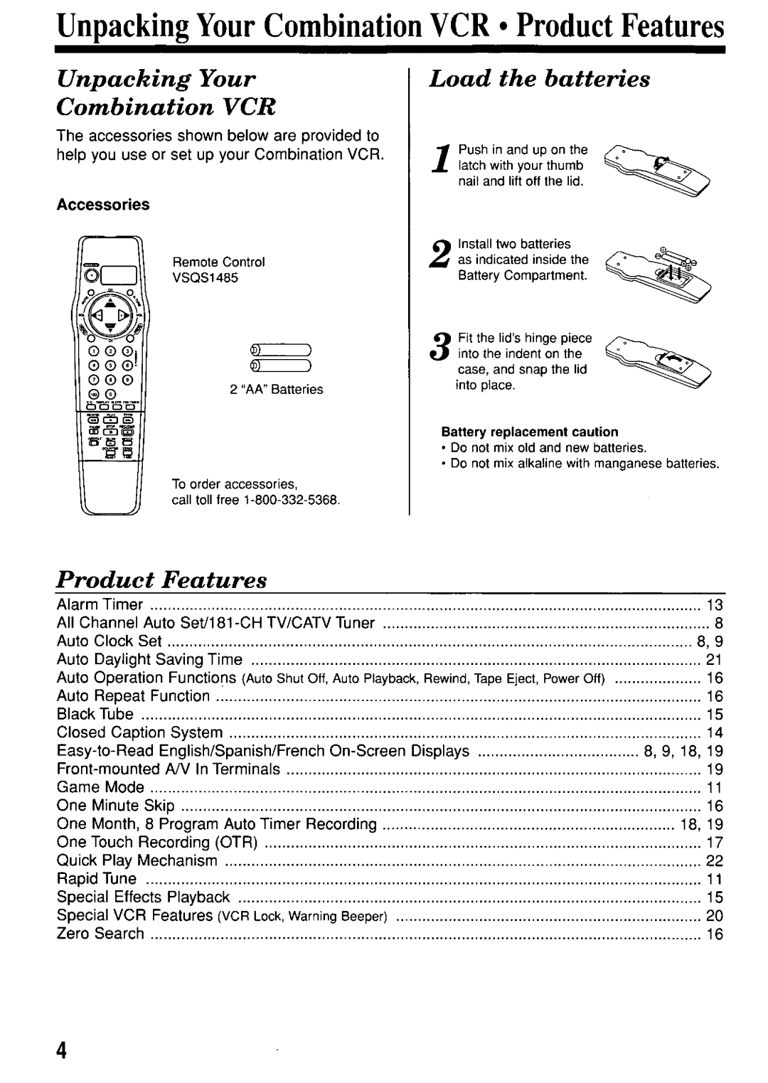 Quasar VV2507 manual 