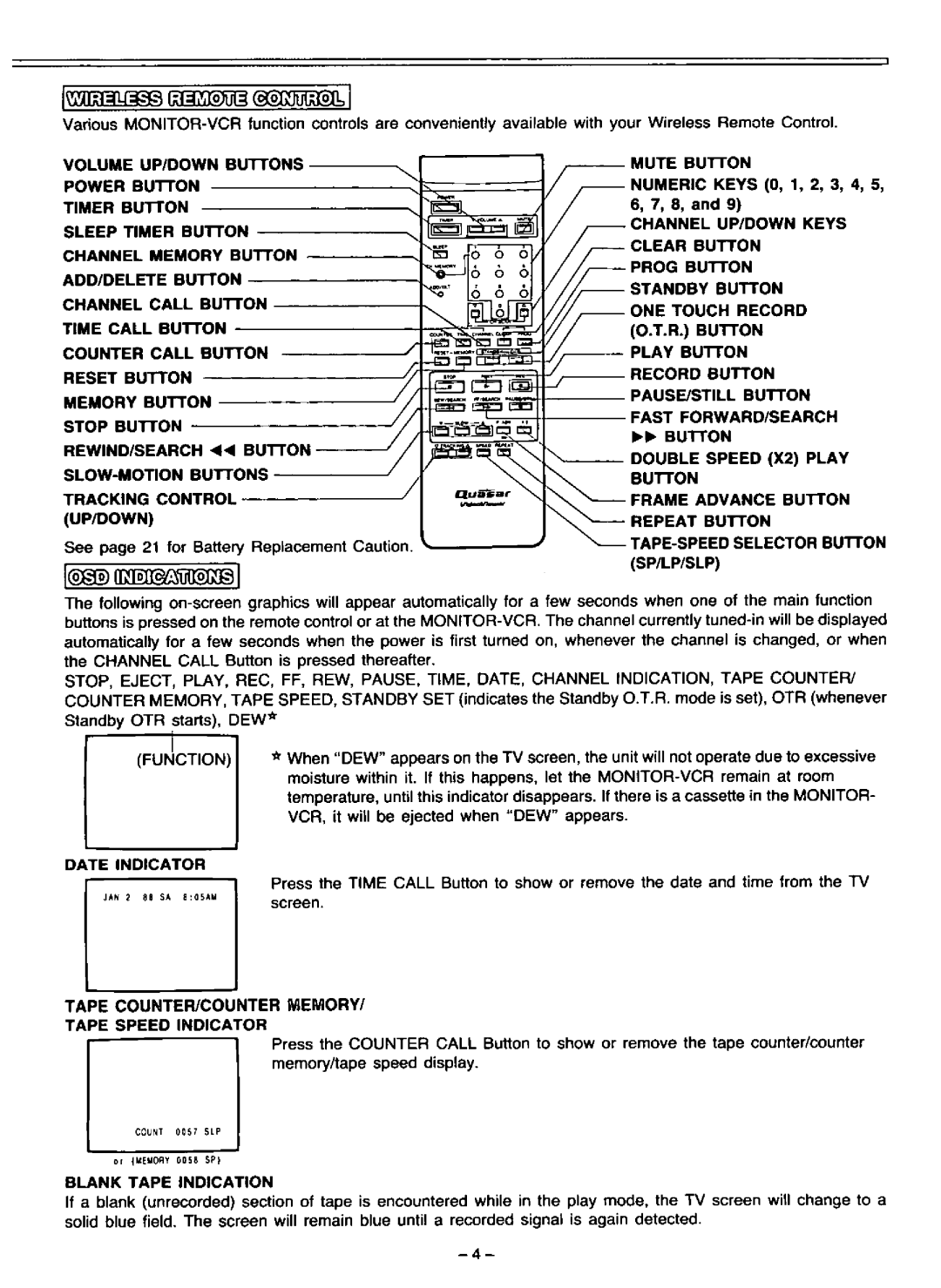 Quasar VV8213A manual 