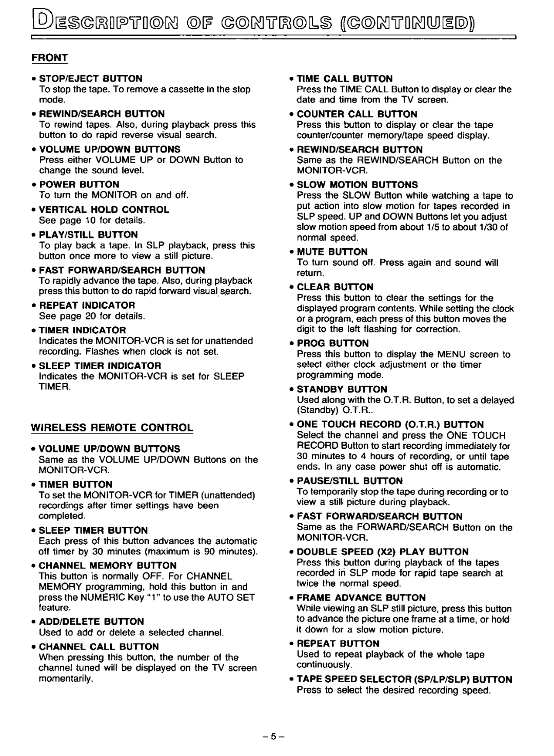 Quasar VV8213A manual 