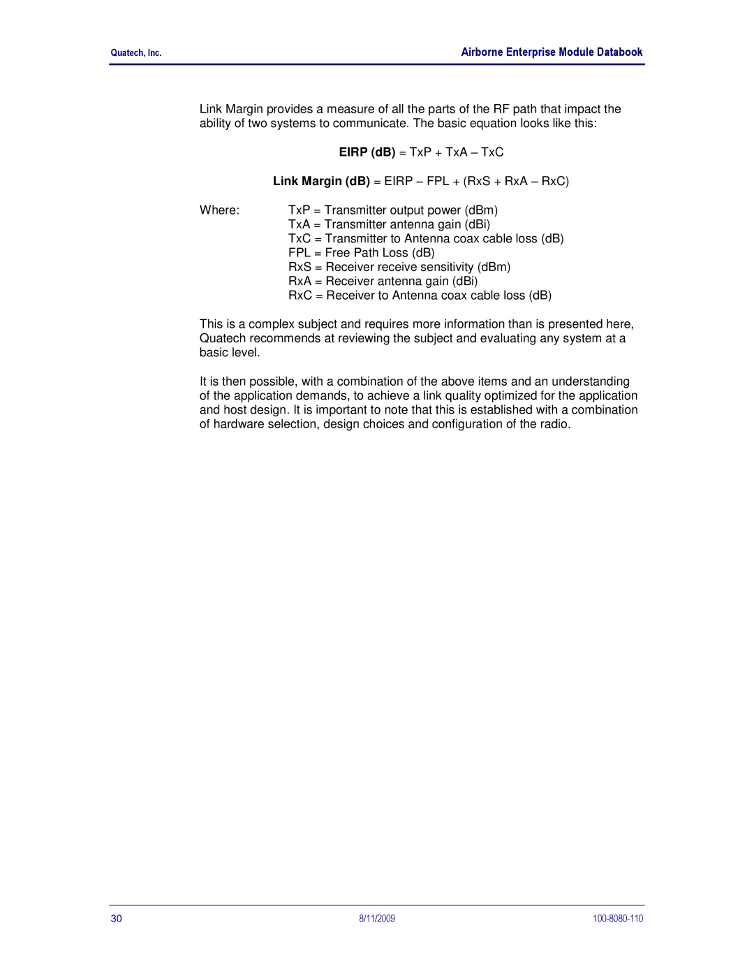 Quatech 802.11B/G manual Airborne Enterprise Module Databook 