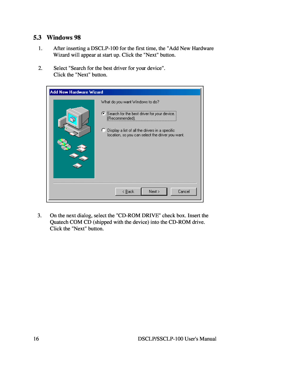 Quatech DSCLP/SSCLP-100 user manual Windows 