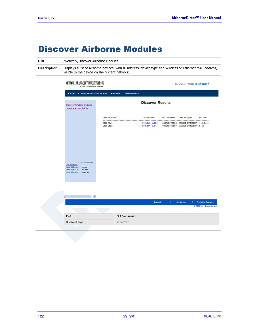 Quatech HD500, IN5000, DP500 user manual Discover Airborne Modules 