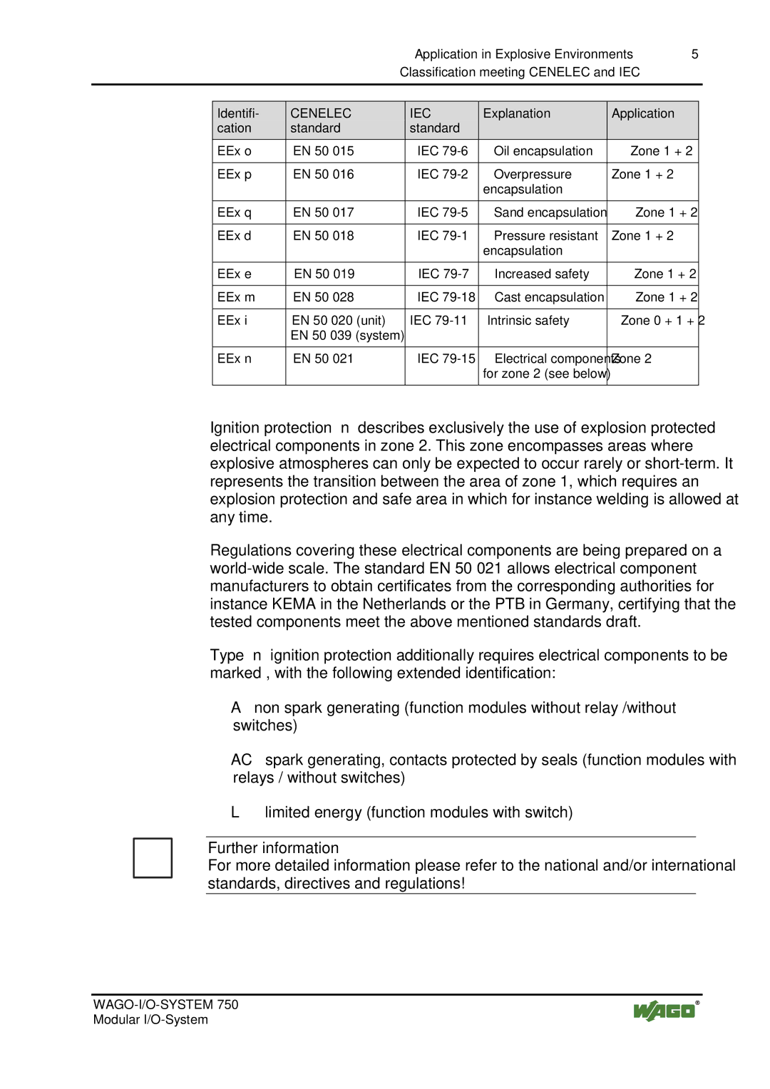 Quatech INTERBUS S manual Further information, Cenelec IEC 