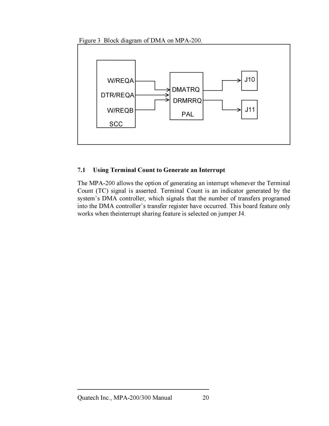 Quatech MPA-200/300, RS-422/485 user manual Reqa 