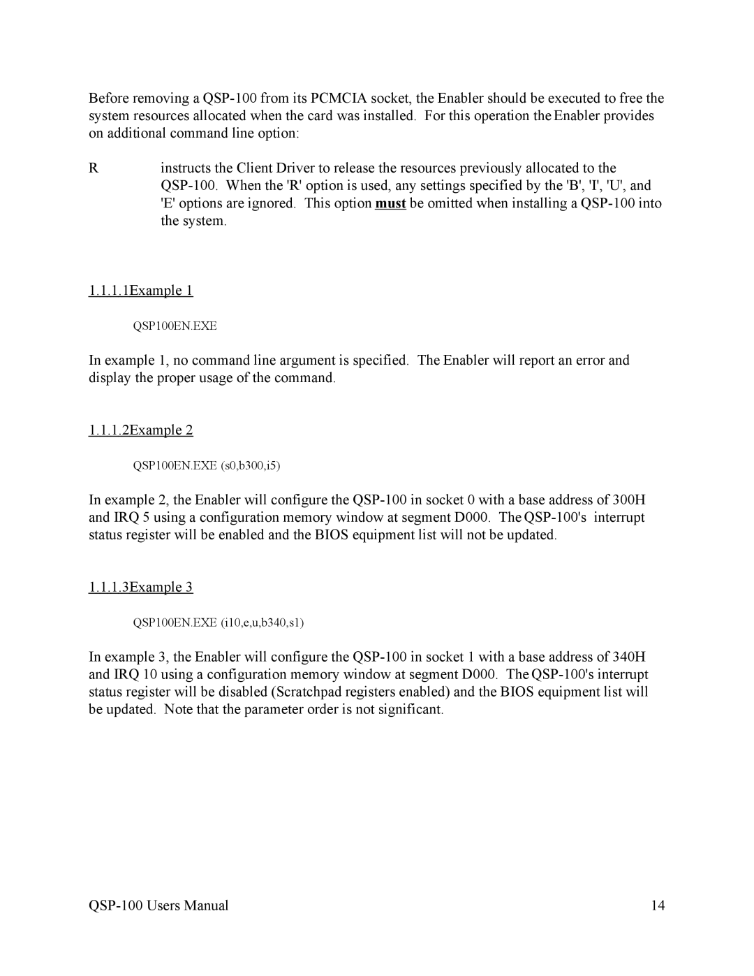 Quatech QSP-100 user manual QSP100EN.EXE 