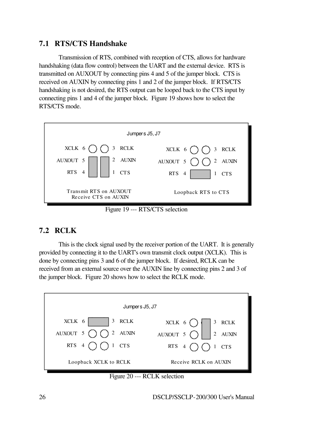 Quatech RS-422 user manual RTS/CTS Handshake, Rclk 