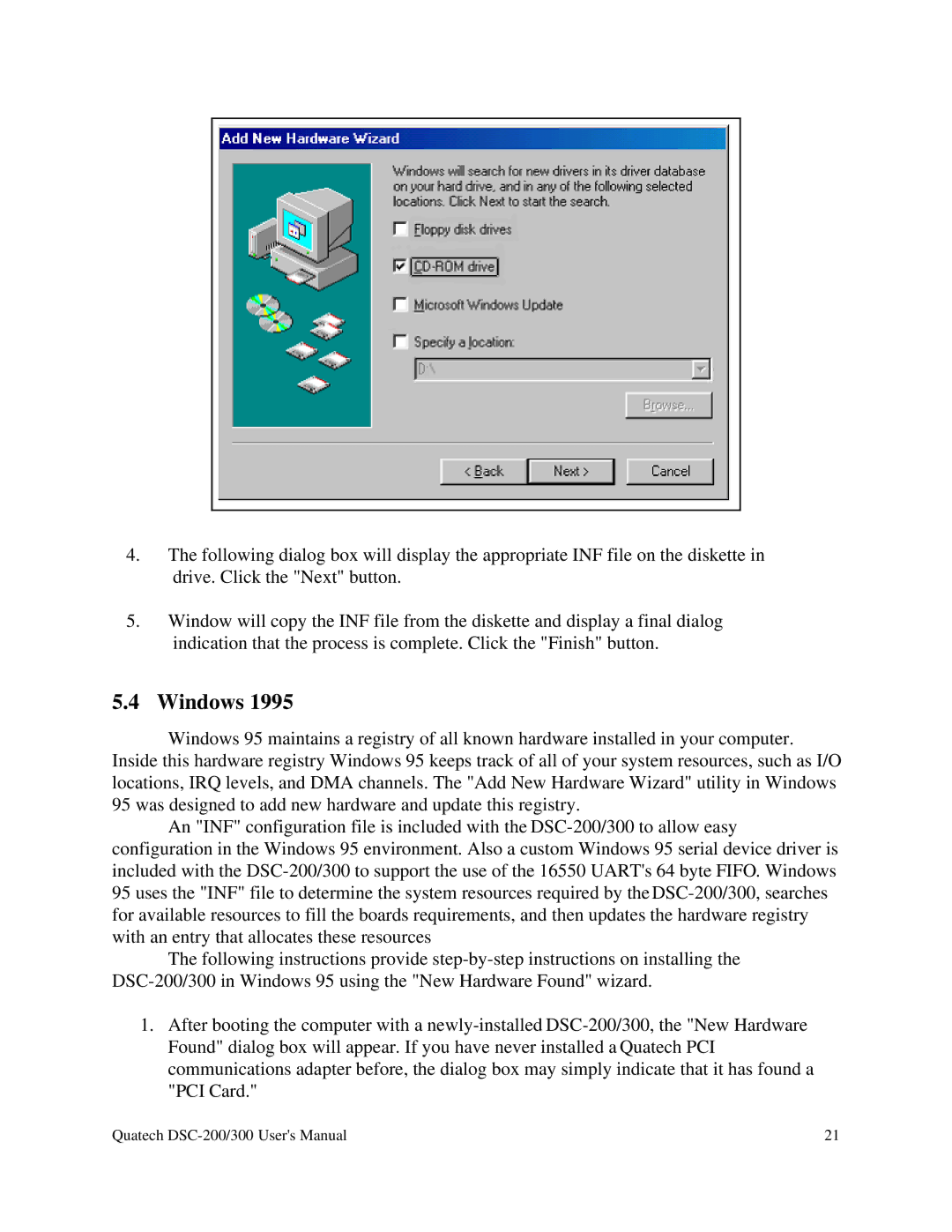 Quatech RS-485 user manual Windows 