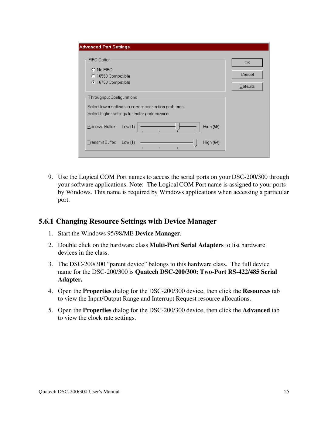 Quatech RS-485 user manual Adapter 