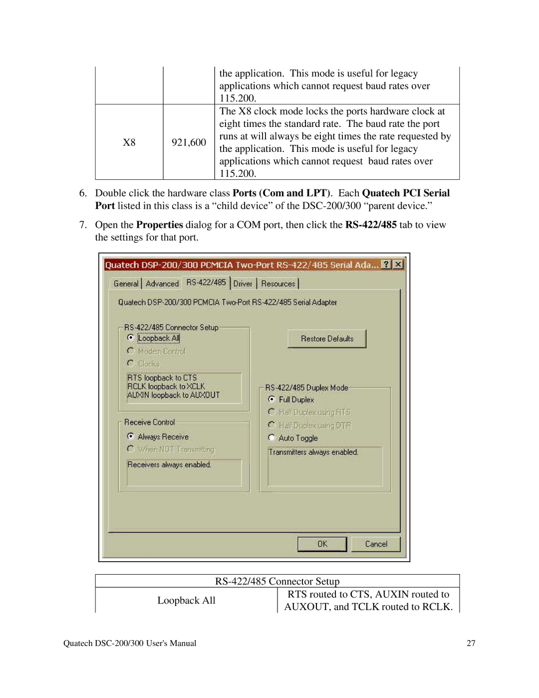 Quatech RS-485 user manual Application. This mode is useful for legacy 