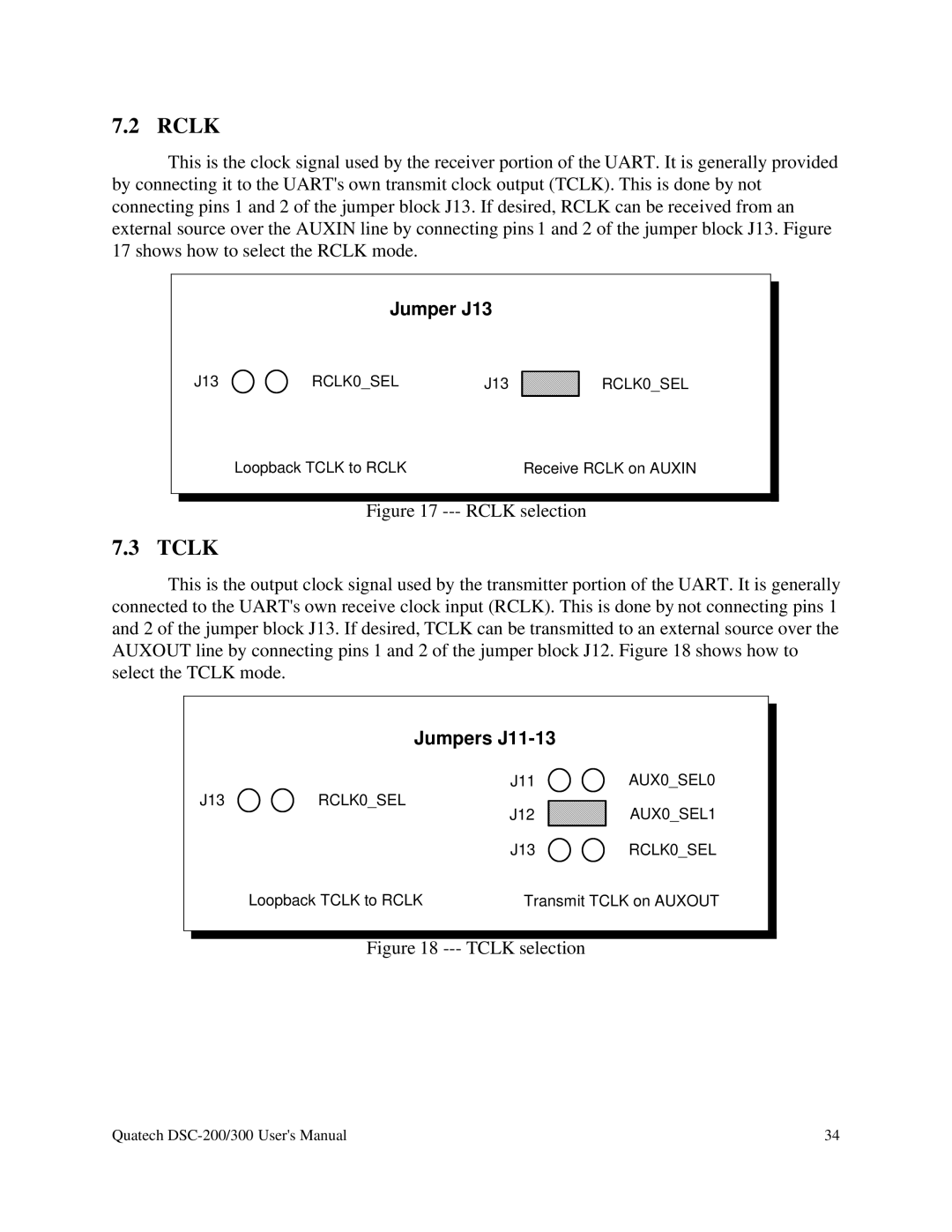 Quatech RS-485 user manual Rclk, Tclk 