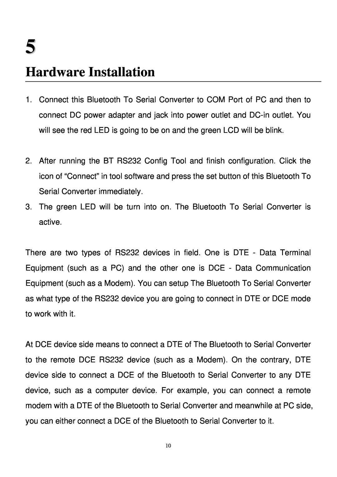 Quatech SS-BLT-400 operation manual Hardware Installation 