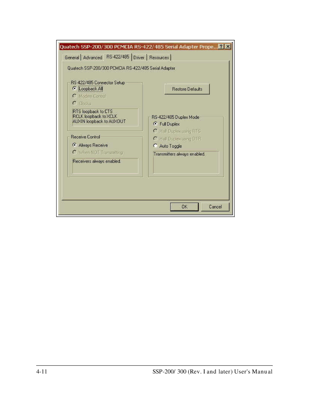 Quatech SSP-200, SSP-300 user manual 