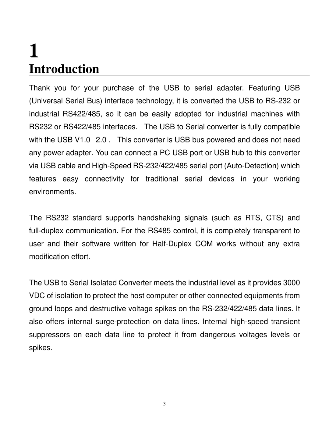 Quatech SSU2-400I operation manual Introduction 