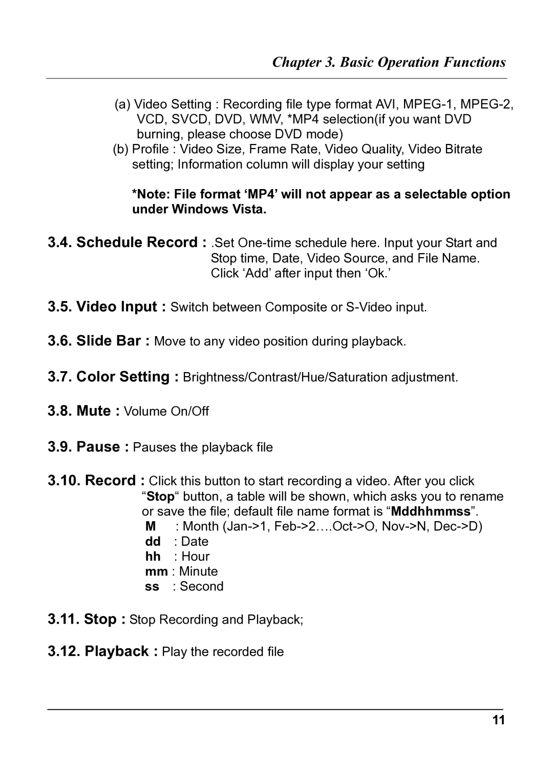 Quatech USB 2.0 user manual Basic Operation Functions 