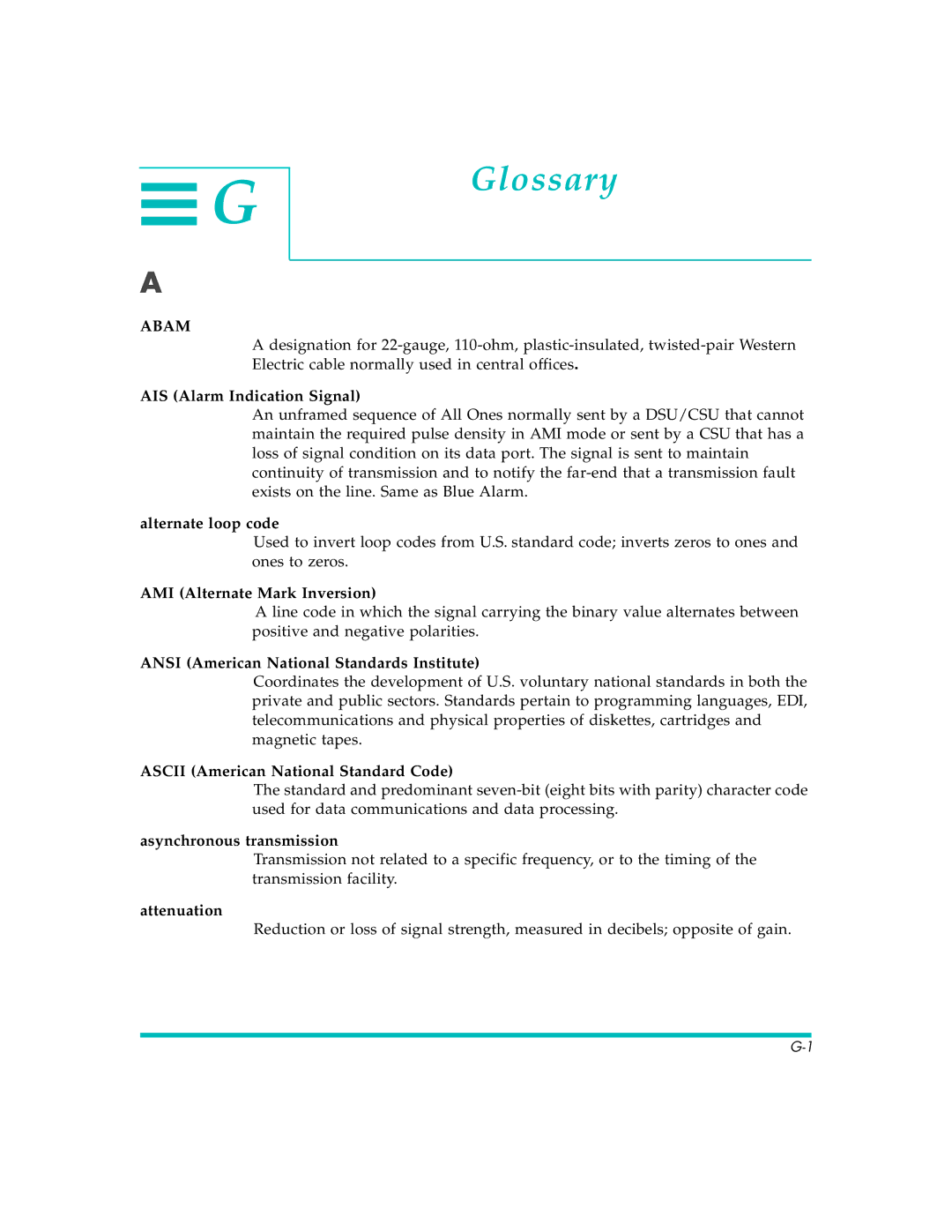 Quick Eagle Networks DL3800E manual Glossary 