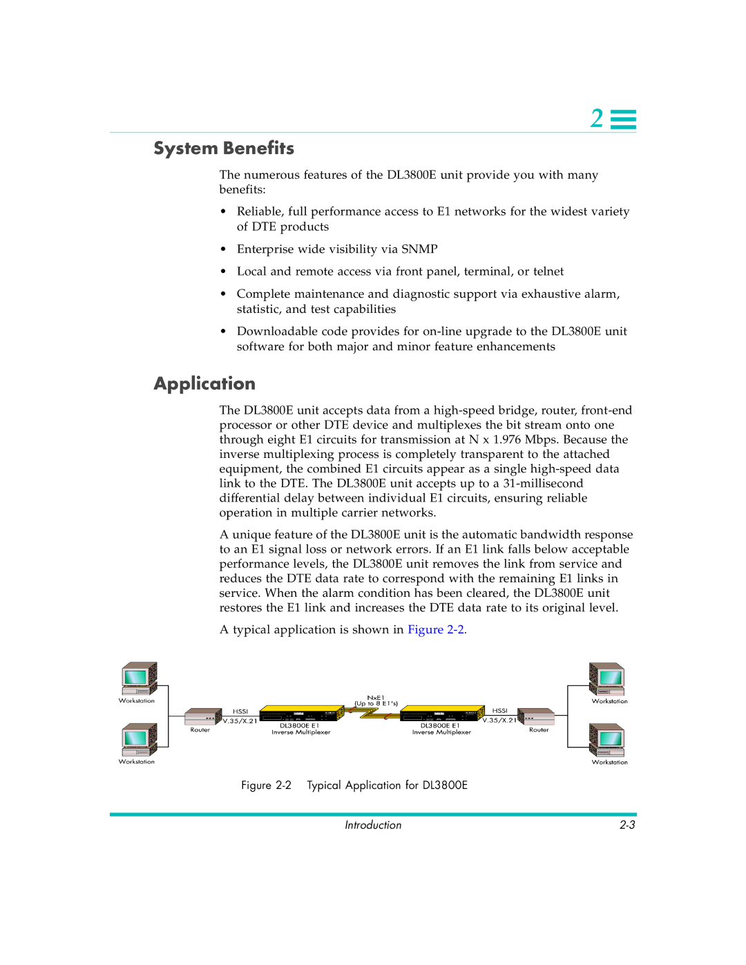 Quick Eagle Networks DL3800E manual System Benefits, Application 