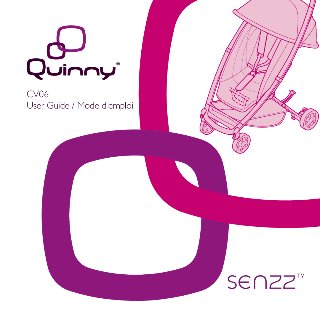 Quinny CV061 manual Senzz 