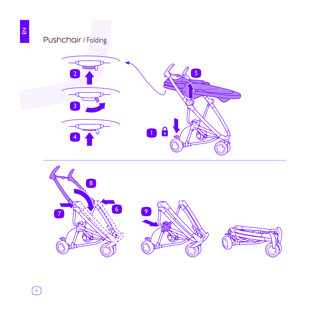 Quinny DRU1042 manual Pushchair / Folding 