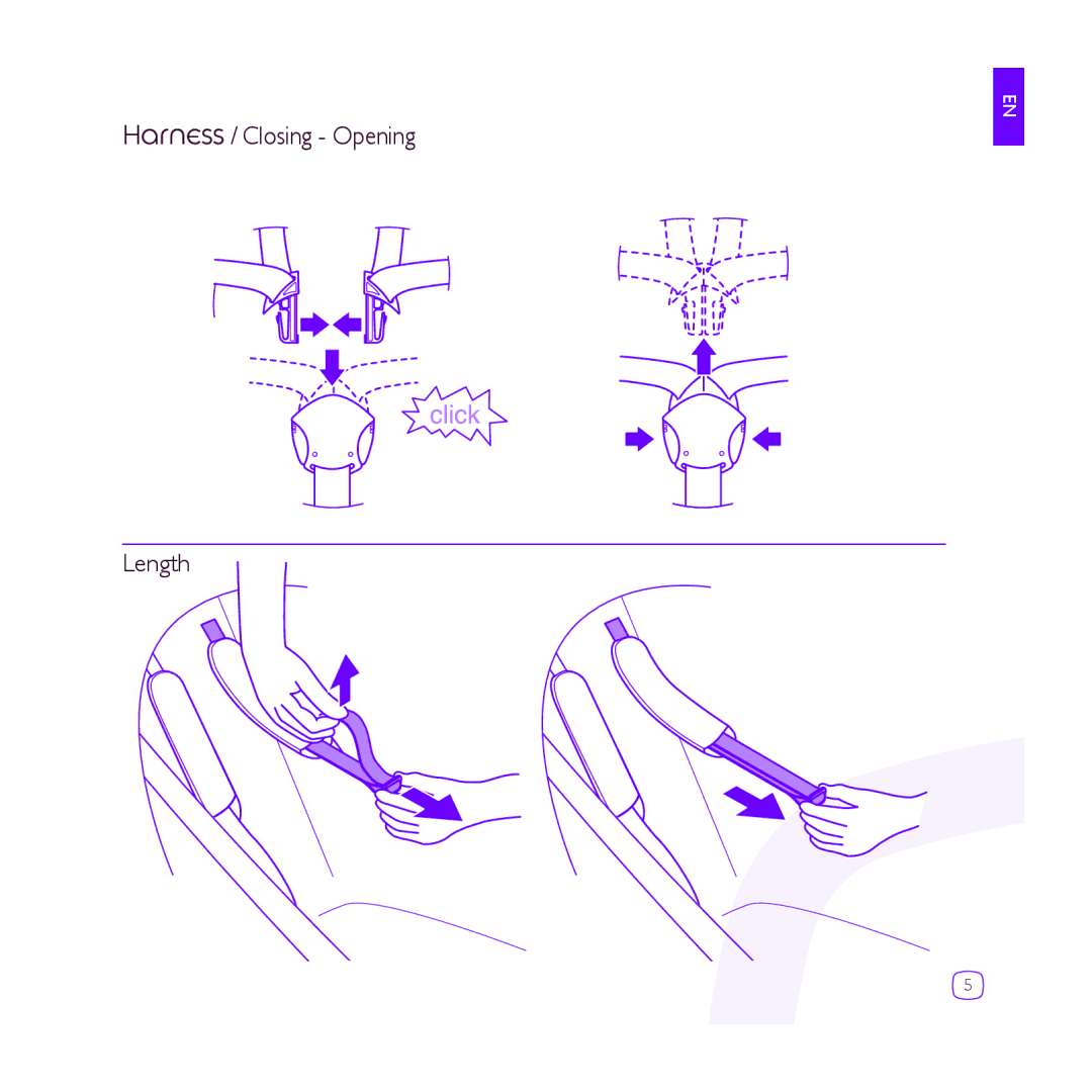 Quinny DRU1042 manual Harness / Closing Opening Length 