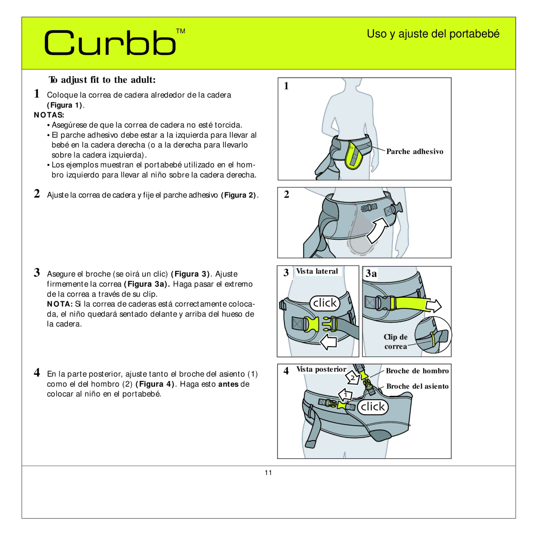 Quinny TM 06620 Curbb manual Notas 