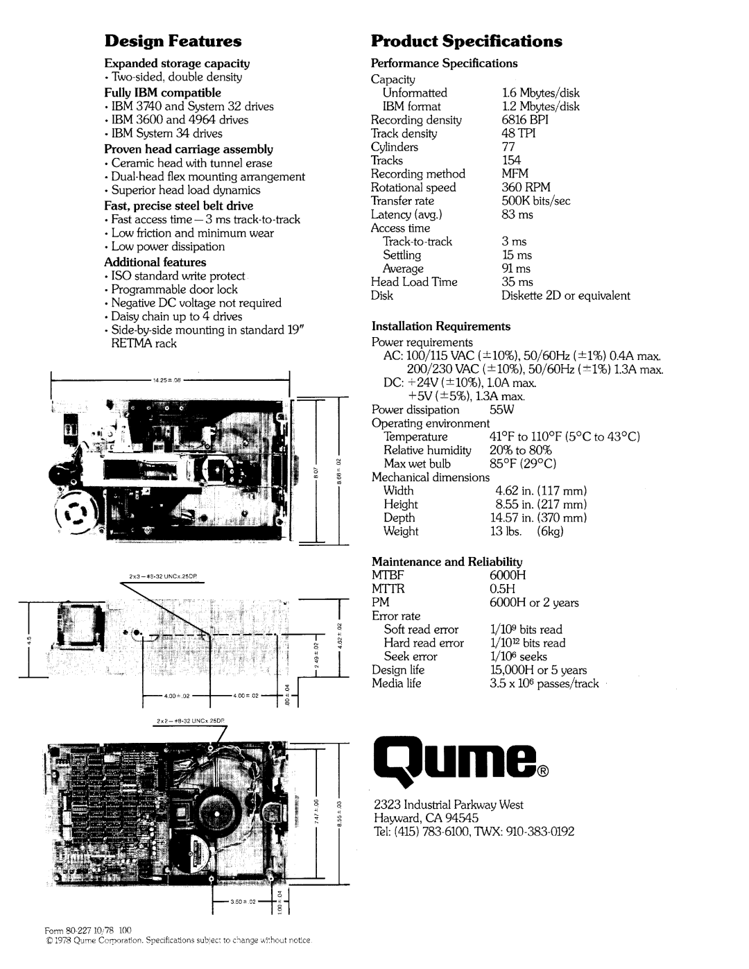 Qume 842PD manual 